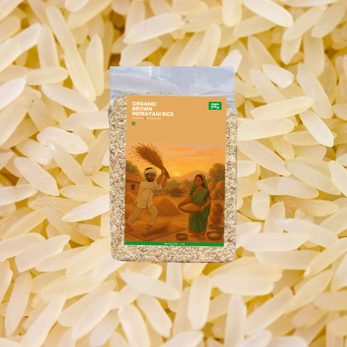 Indrayani Brown Rice – Whole Grain, Nutrient-Rich & Naturally Aromatic