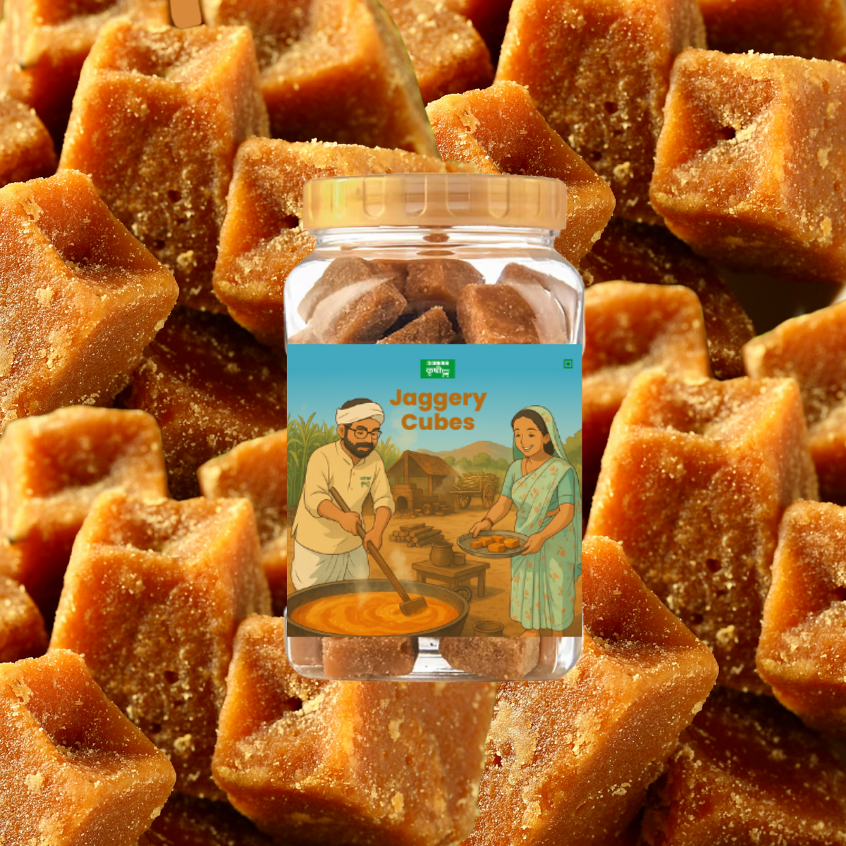 Jaggery Cubes – Handcrafted Sweetness in 6 Natural Flavours