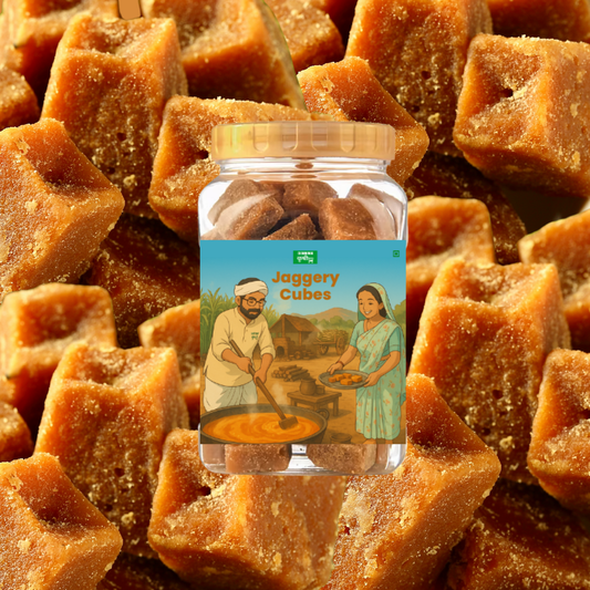 Jaggery Cubes – Handcrafted Sweetness in 6 Natural Flavours