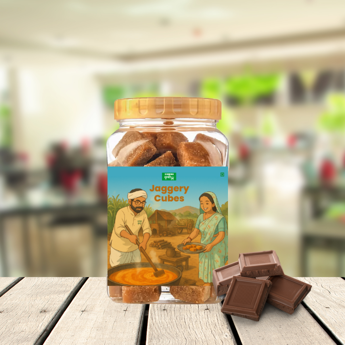 Jaggery Cubes – Handcrafted Sweetness in 6 Natural Flavours