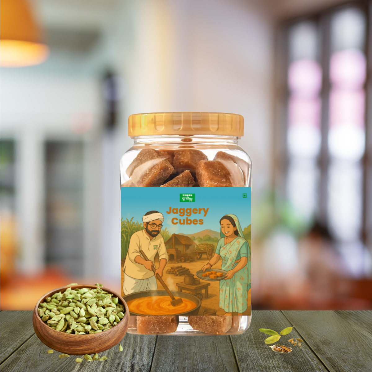 Jaggery Cubes – Handcrafted Sweetness in 6 Natural Flavours